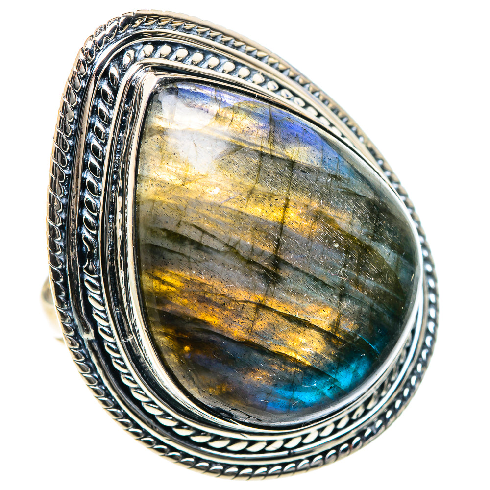Labradorite Rings handcrafted by Anasilvercos - RING93472