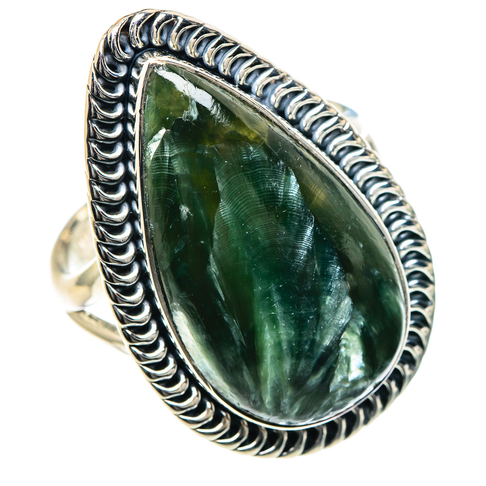 Seraphinite Rings handcrafted by Anasilvercos - RING93479