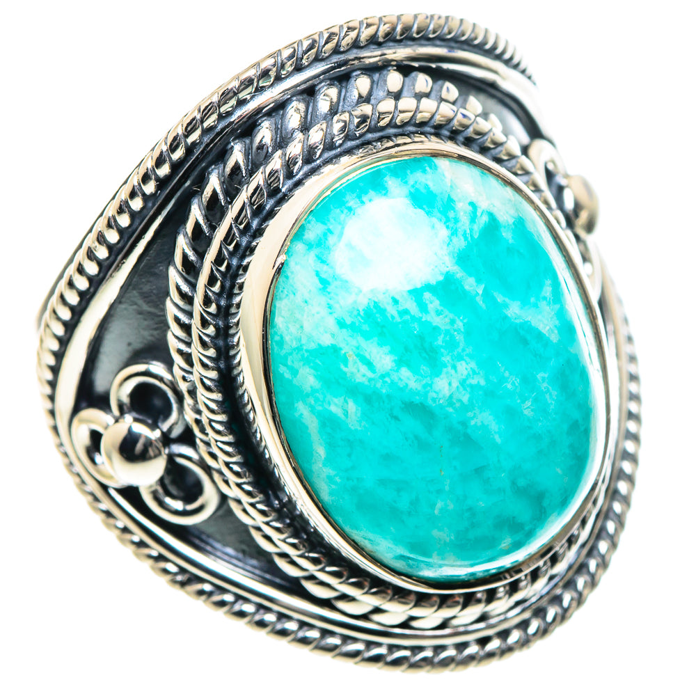 Amazonite Rings handcrafted by Anasilvercos - RING93480