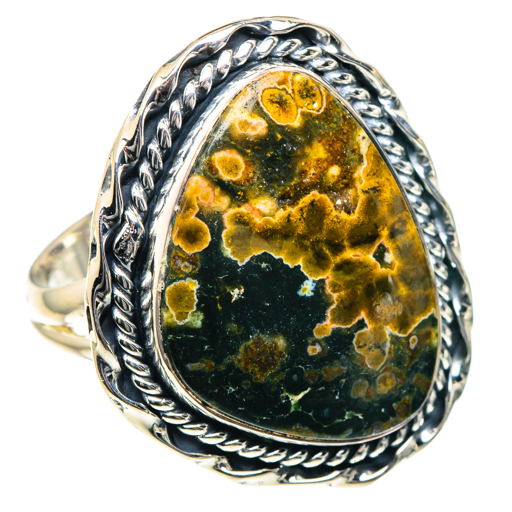 Ocean Jasper Rings handcrafted by Anasilvercos - RING93483 - Photo 2