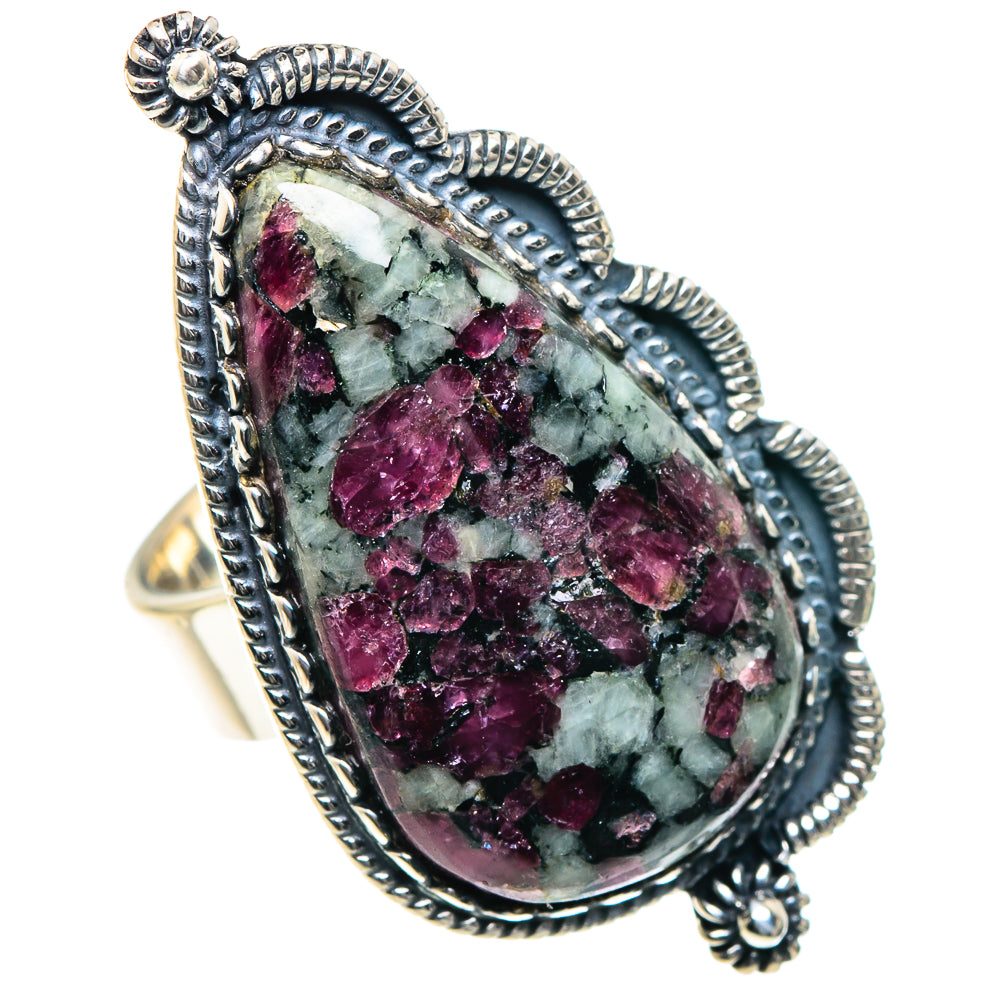 Russian Eudialyte Rings handcrafted by Anasilvercos - RING93493