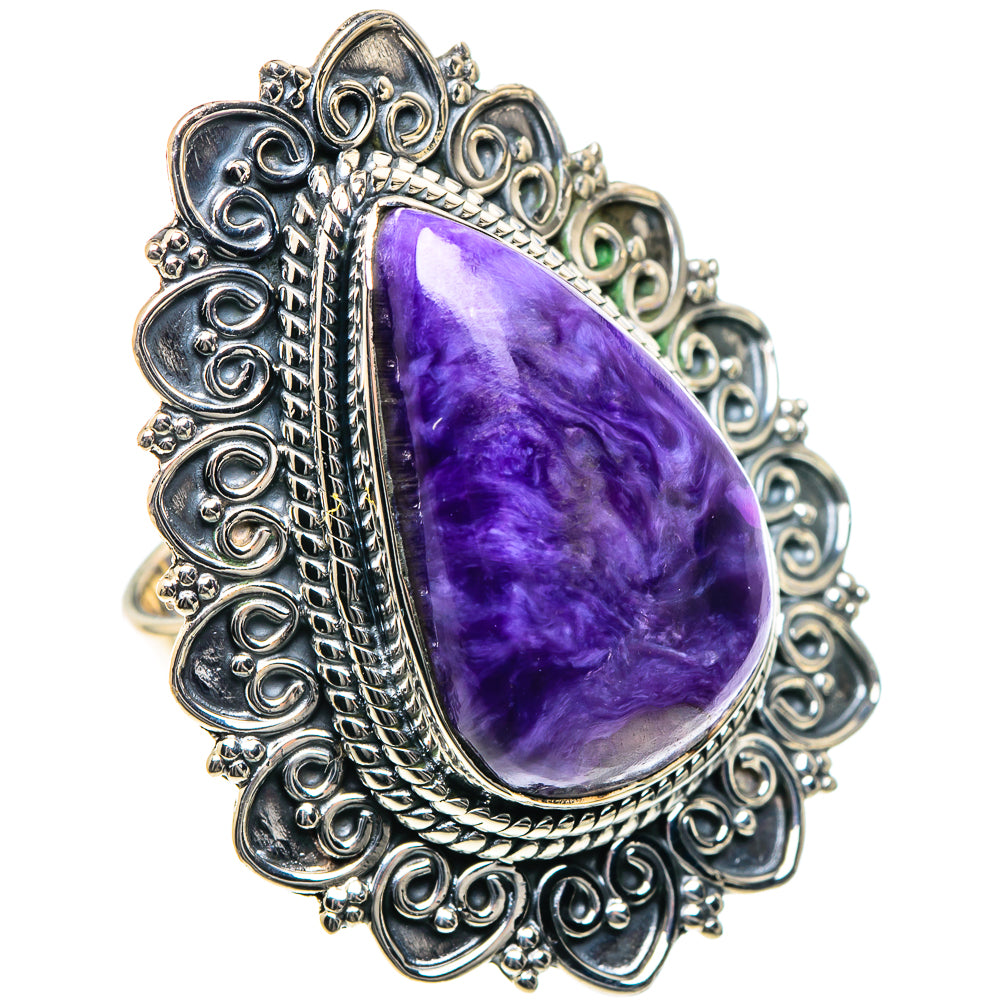 Charoite Rings handcrafted by Anasilvercos - RING93497