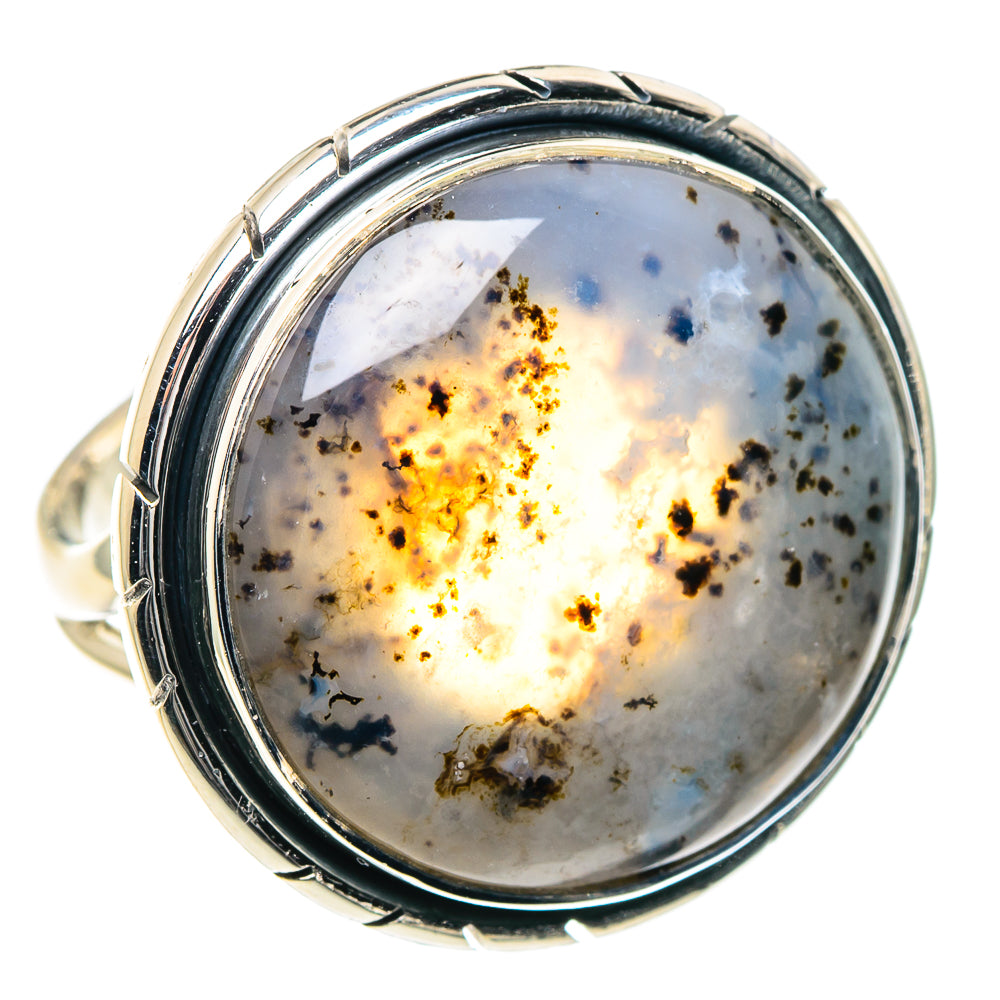 Dendritic Opal Rings handcrafted by Anasilvercos - RING93503