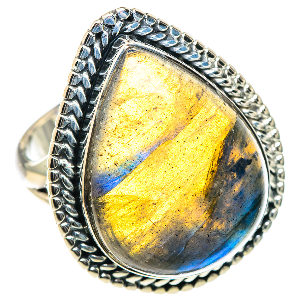 Labradorite Rings handcrafted by Anasilvercos - RING93511