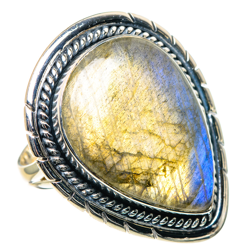 Labradorite Rings handcrafted by Anasilvercos - RING93540