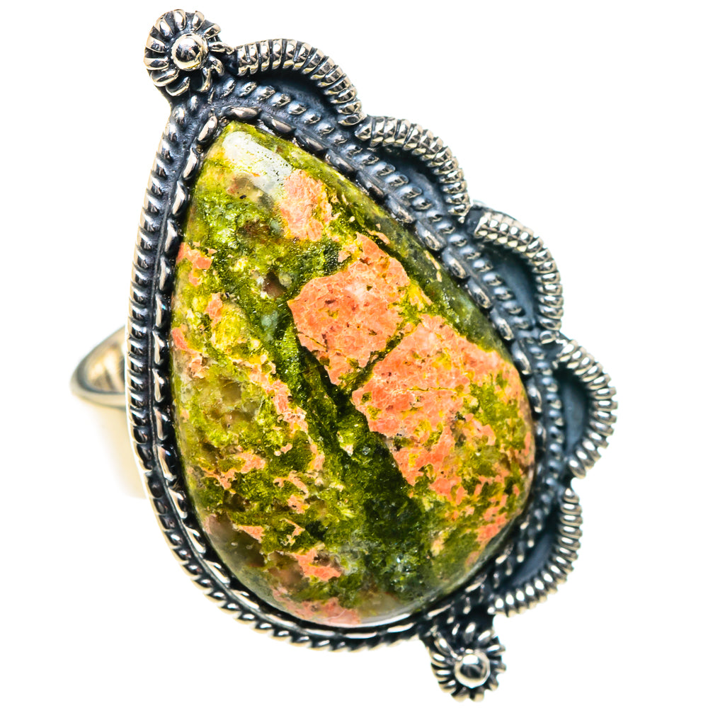Unakite Rings handcrafted by Anasilvercos - RING93543