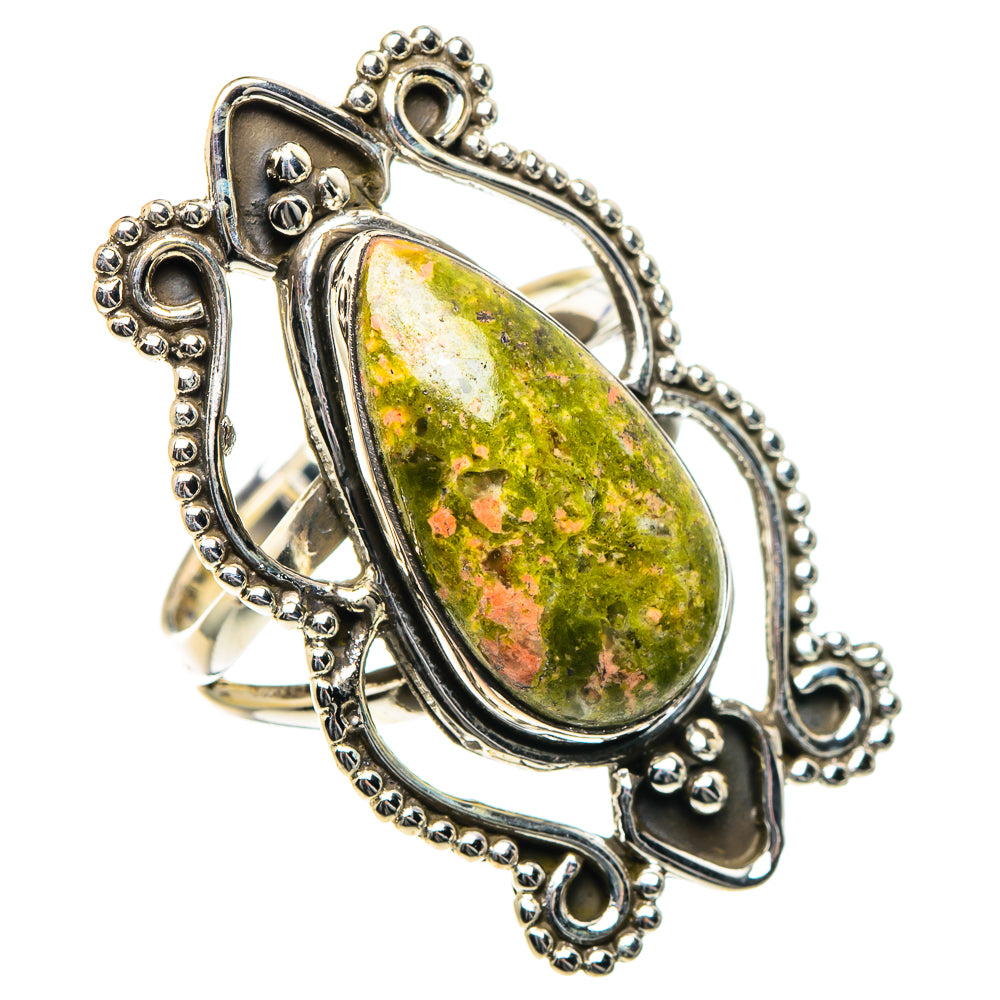Unakite Rings handcrafted by Anasilvercos - RING93545