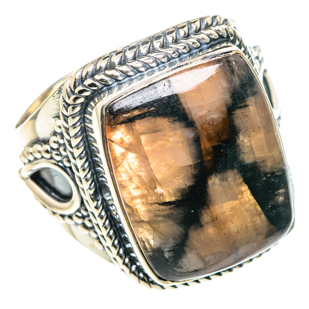 Chiastolite Rings handcrafted by Anasilvercos - RING93546