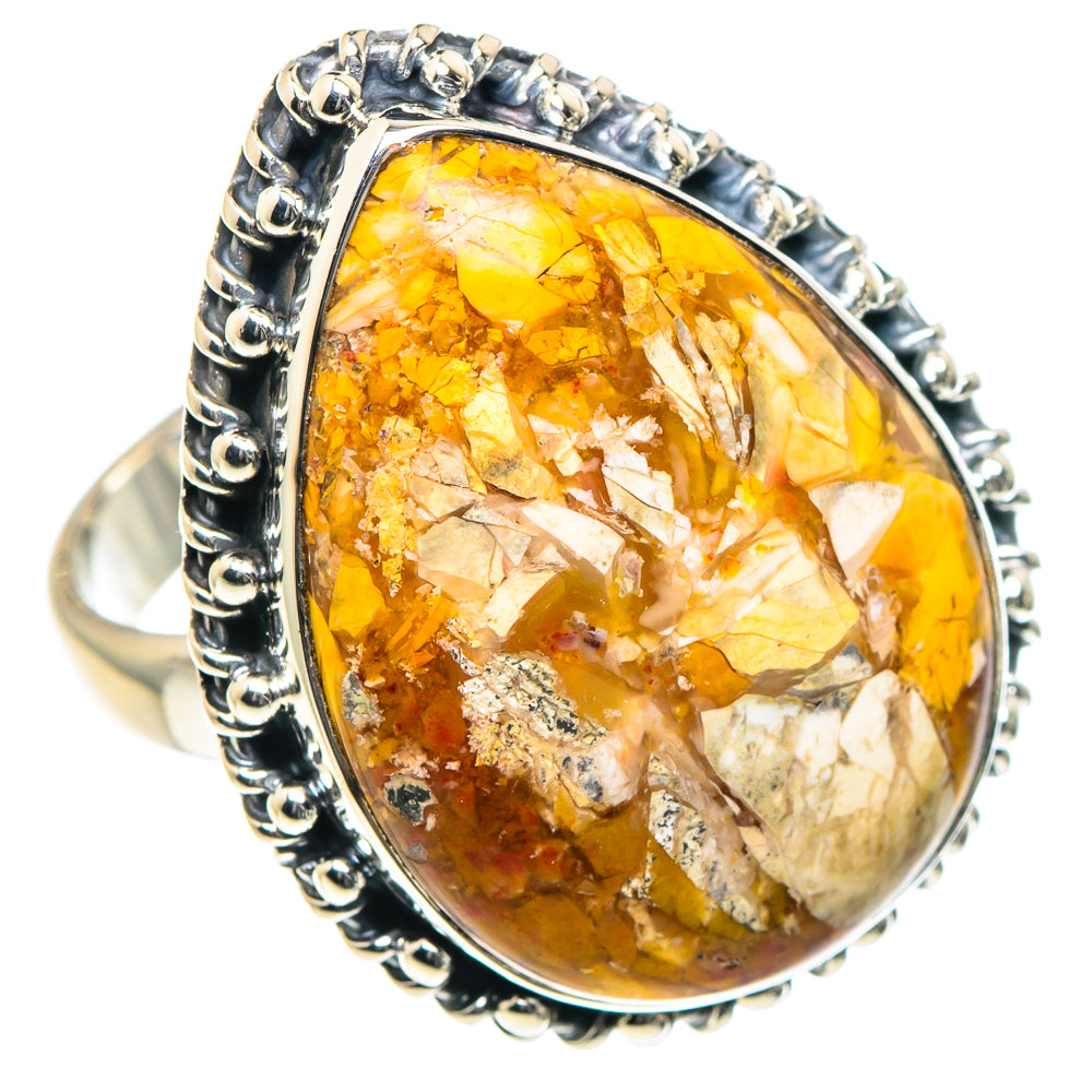 Brecciated Mookaite Rings handcrafted by Anasilvercos - RING93549