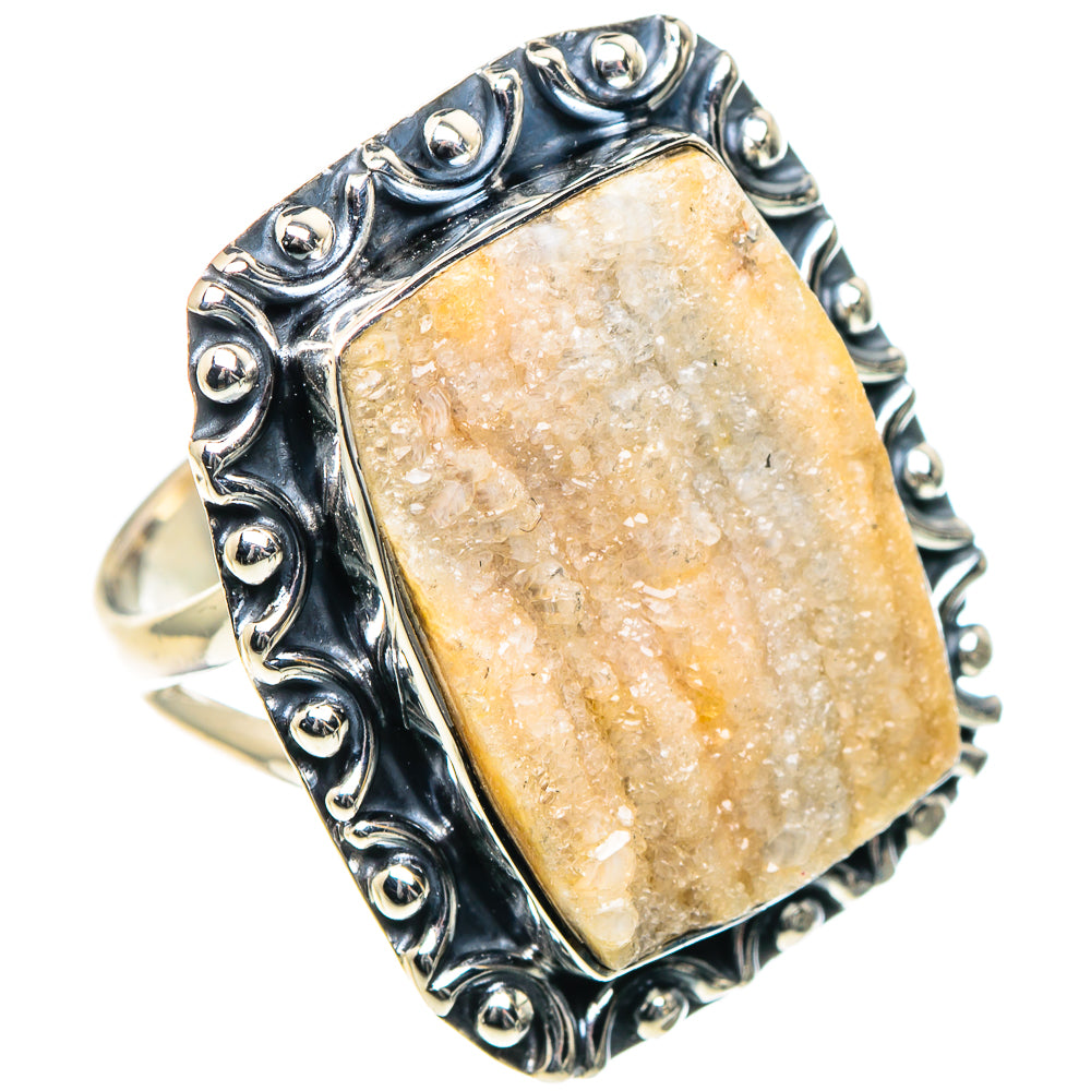 Desert Druzy Rings handcrafted by Anasilvercos - RING93559