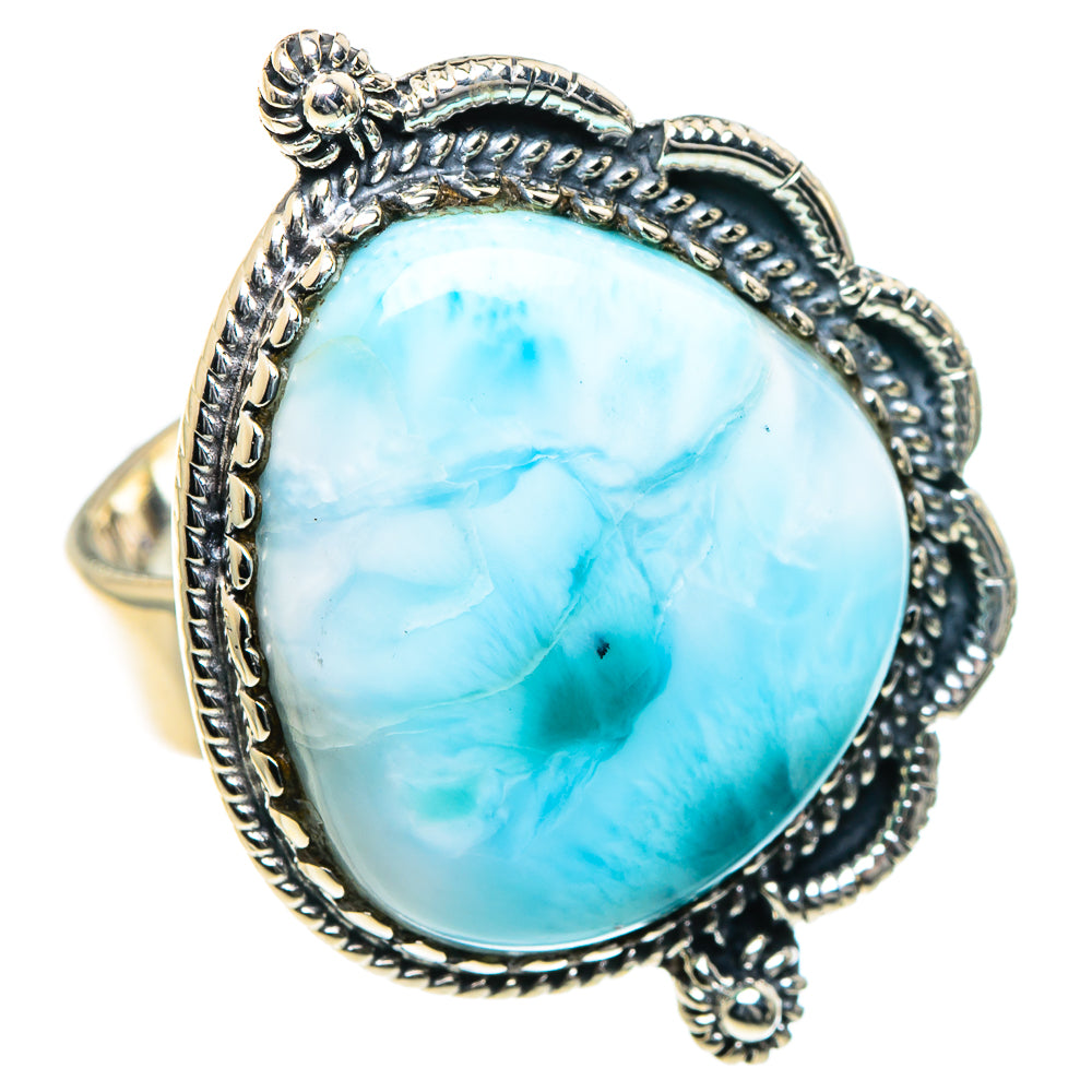 Larimar Rings handcrafted by Anasilvercos - RING93564