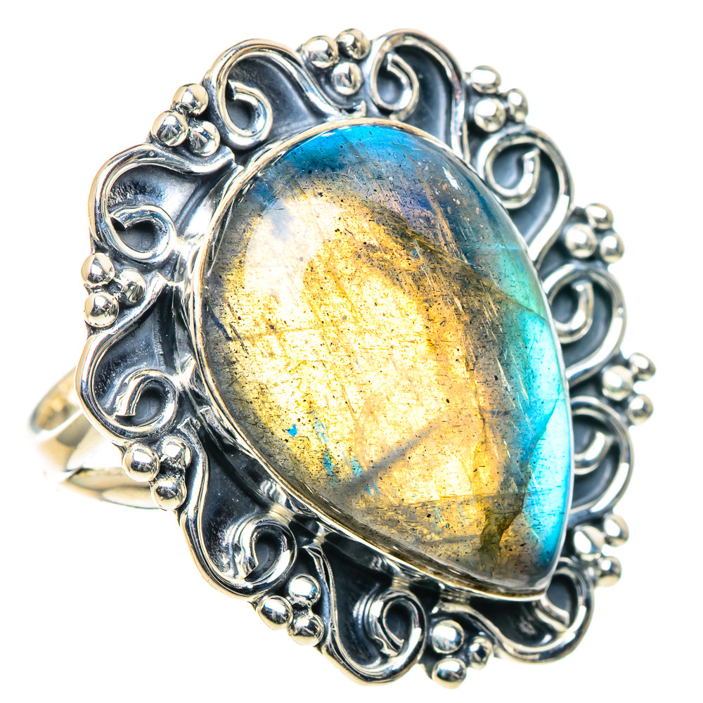 Labradorite Rings handcrafted by Anasilvercos - RING93567