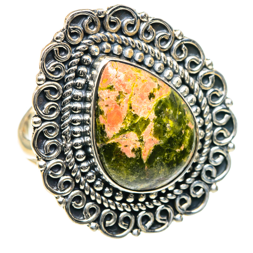 Unakite Rings handcrafted by Anasilvercos - RING93569