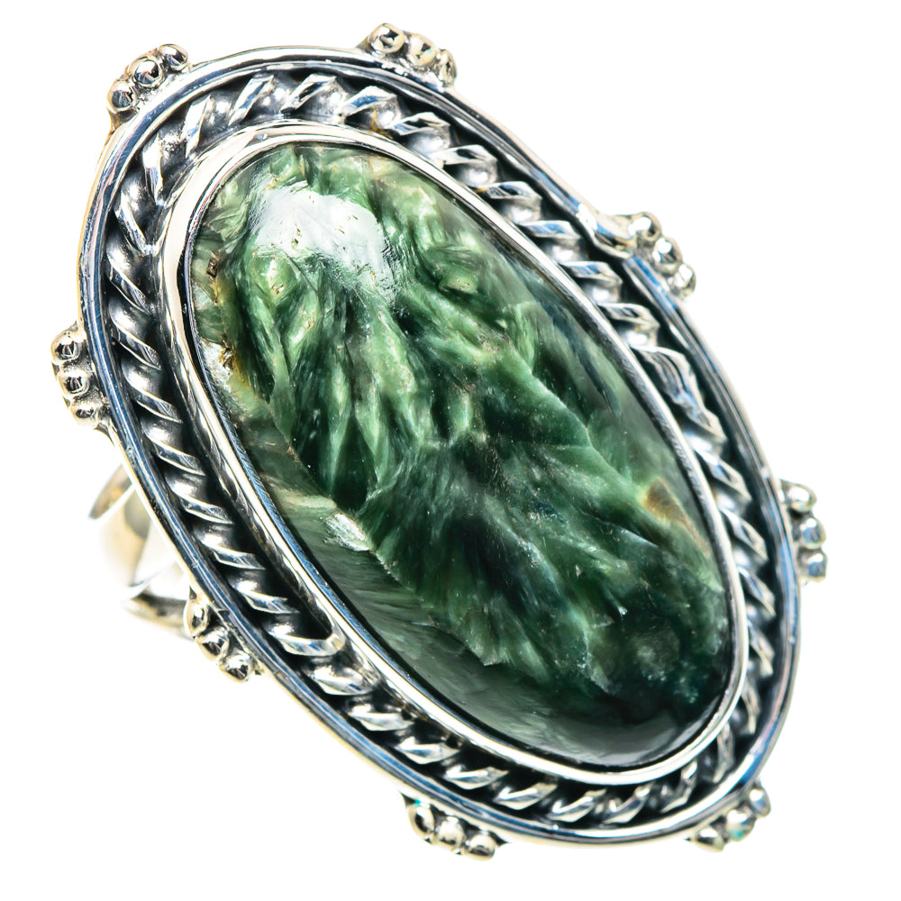 Seraphinite Rings handcrafted by Anasilvercos - RING93570 - Photo 2