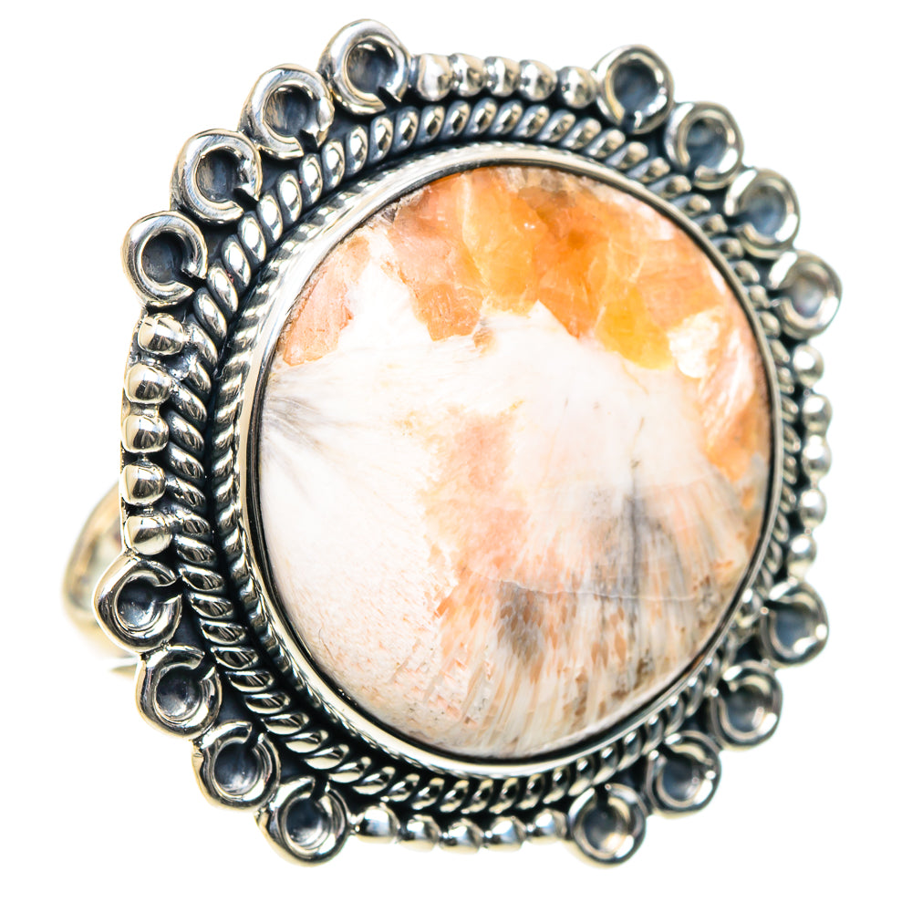 Scolecite Rings handcrafted by Anasilvercos - RING93582