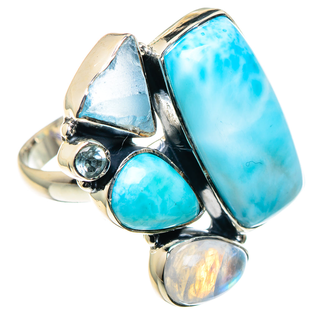 Larimar Rings handcrafted by Anasilvercos - RING93587
