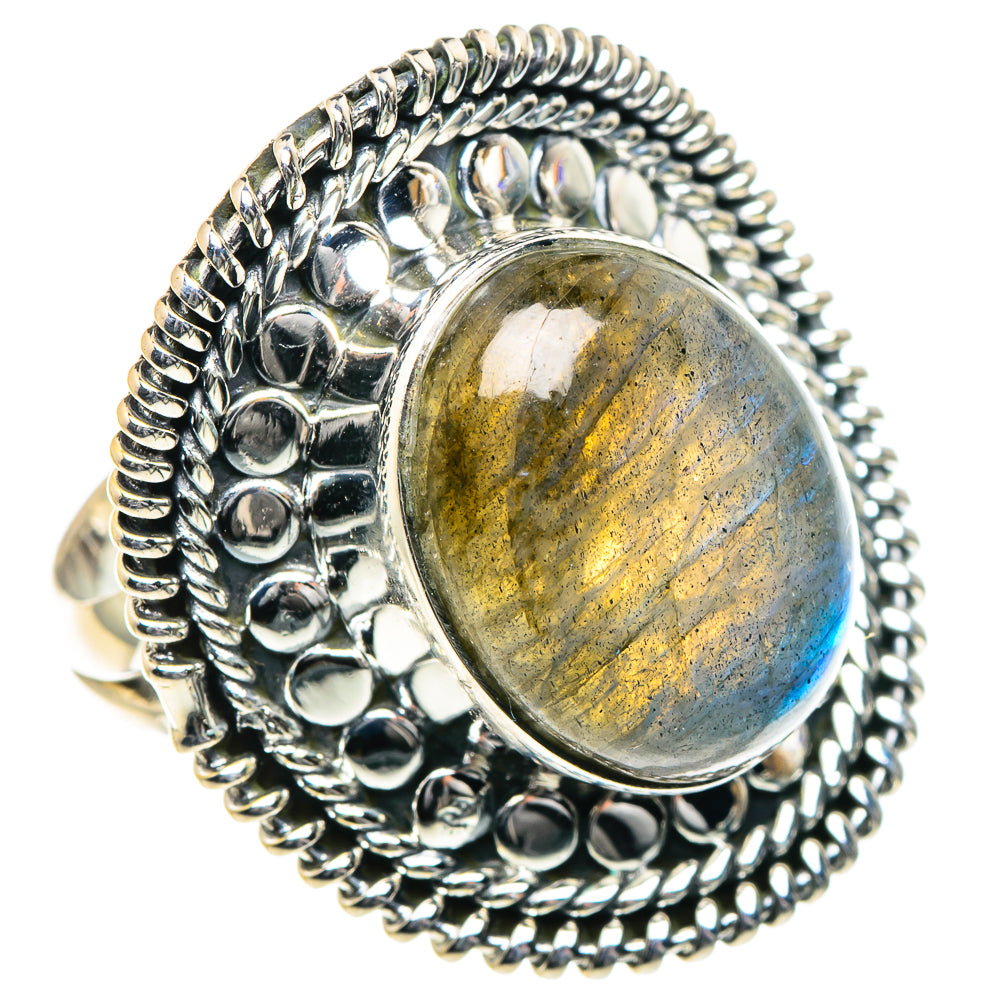 Labradorite Rings handcrafted by Anasilvercos - RING93592 - Photo 2
