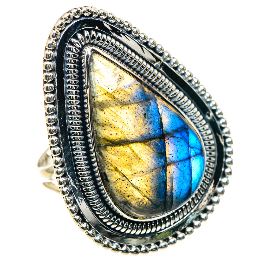Labradorite Rings handcrafted by Anasilvercos - RING93593