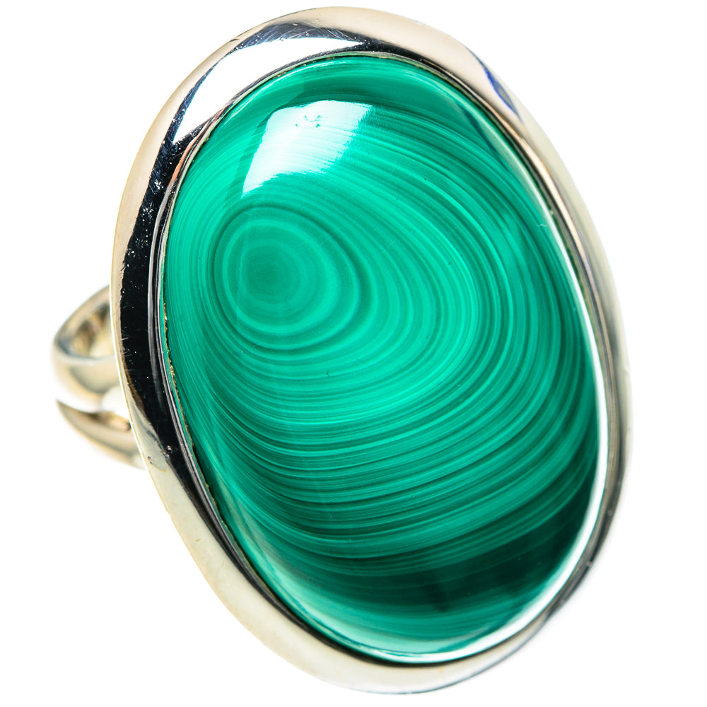 Malachite Rings handcrafted by Anasilvercos - RING93596