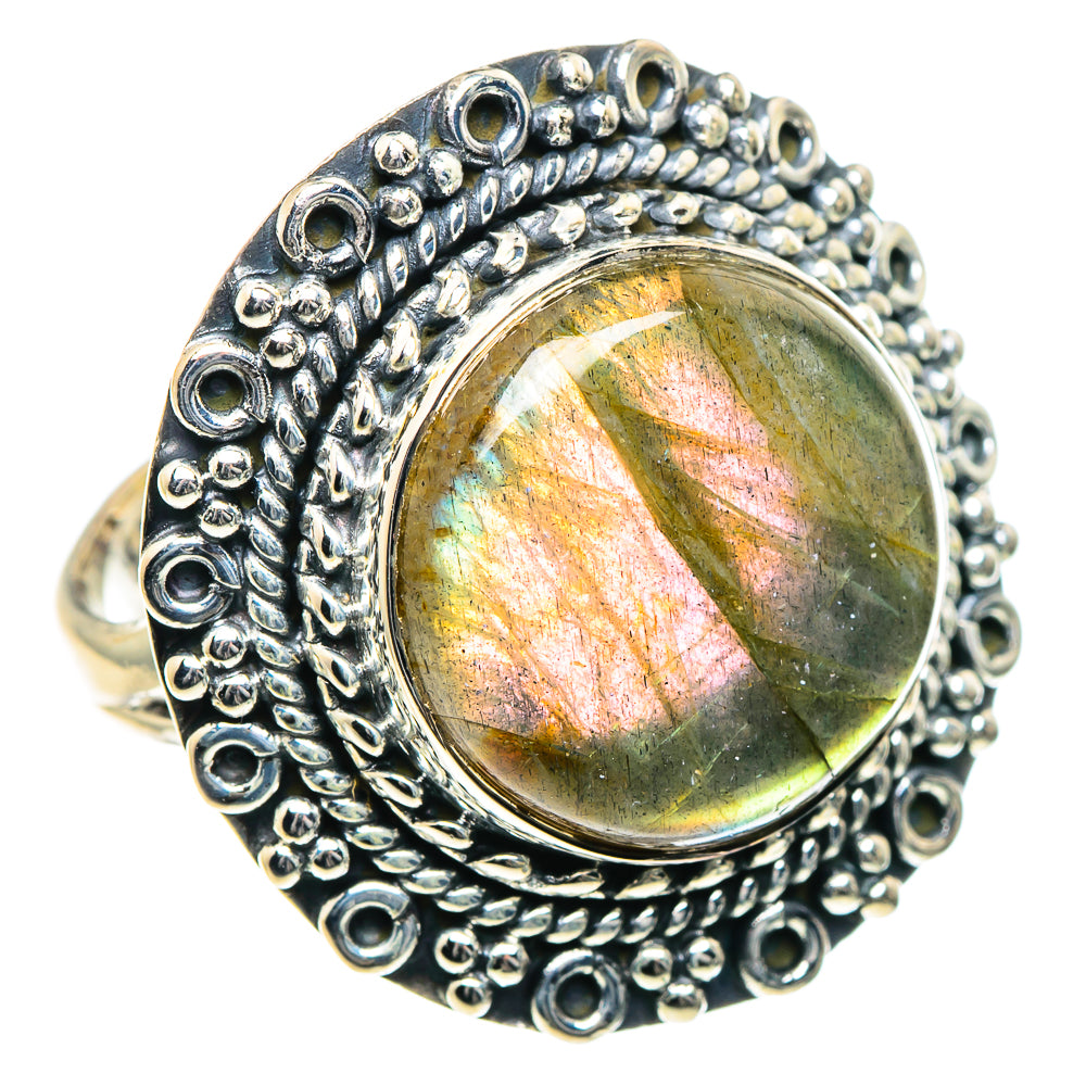 Labradorite Rings handcrafted by Anasilvercos - RING93601 - Photo 2