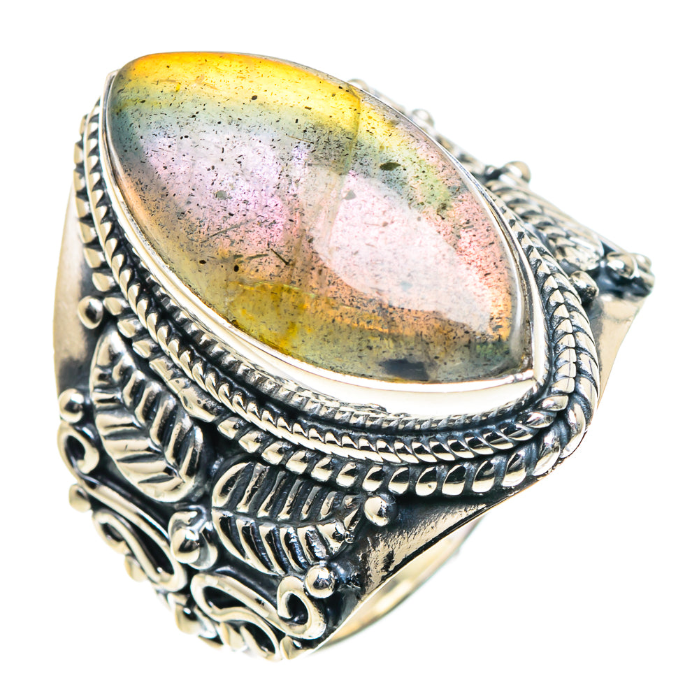 Labradorite Rings handcrafted by Anasilvercos - RING93603