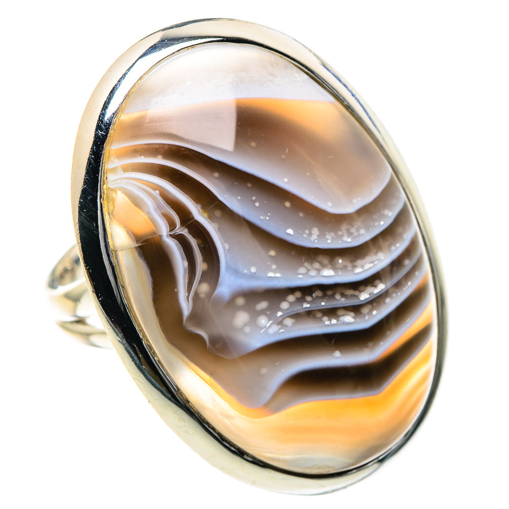 Botswana Agate Rings handcrafted by Anasilvercos - RING93604