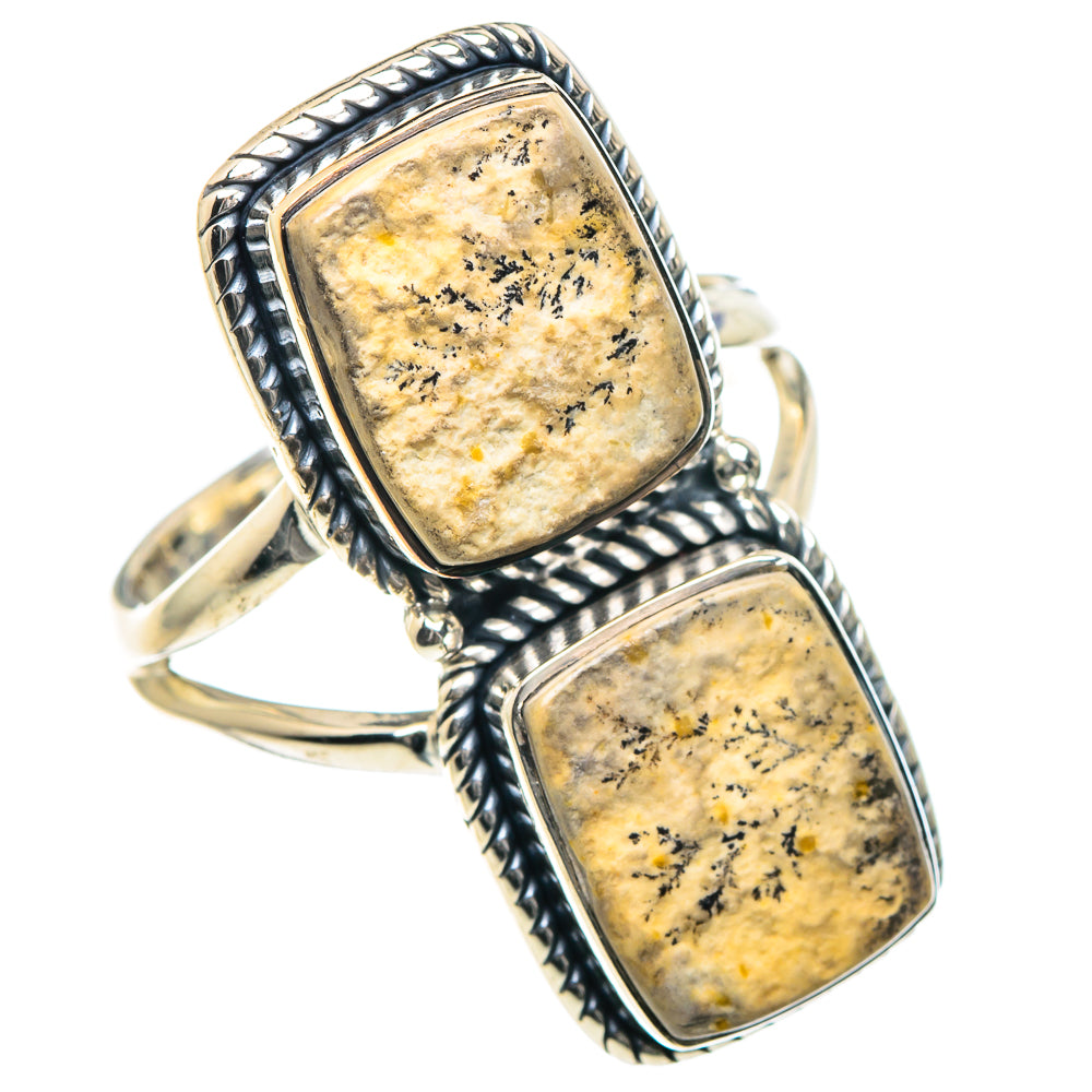Germany Psilomelane Dendrite Rings handcrafted by Anasilvercos - RING93611 - Photo 2