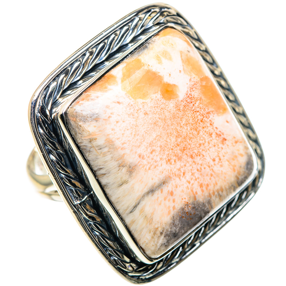 Scolecite Rings handcrafted by Anasilvercos - RING93613
