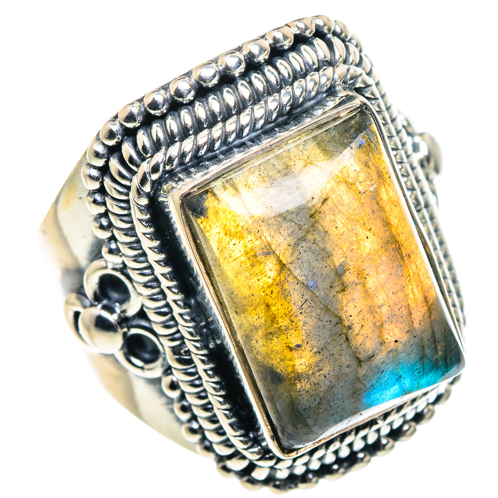 Labradorite Rings handcrafted by Anasilvercos - RING93631