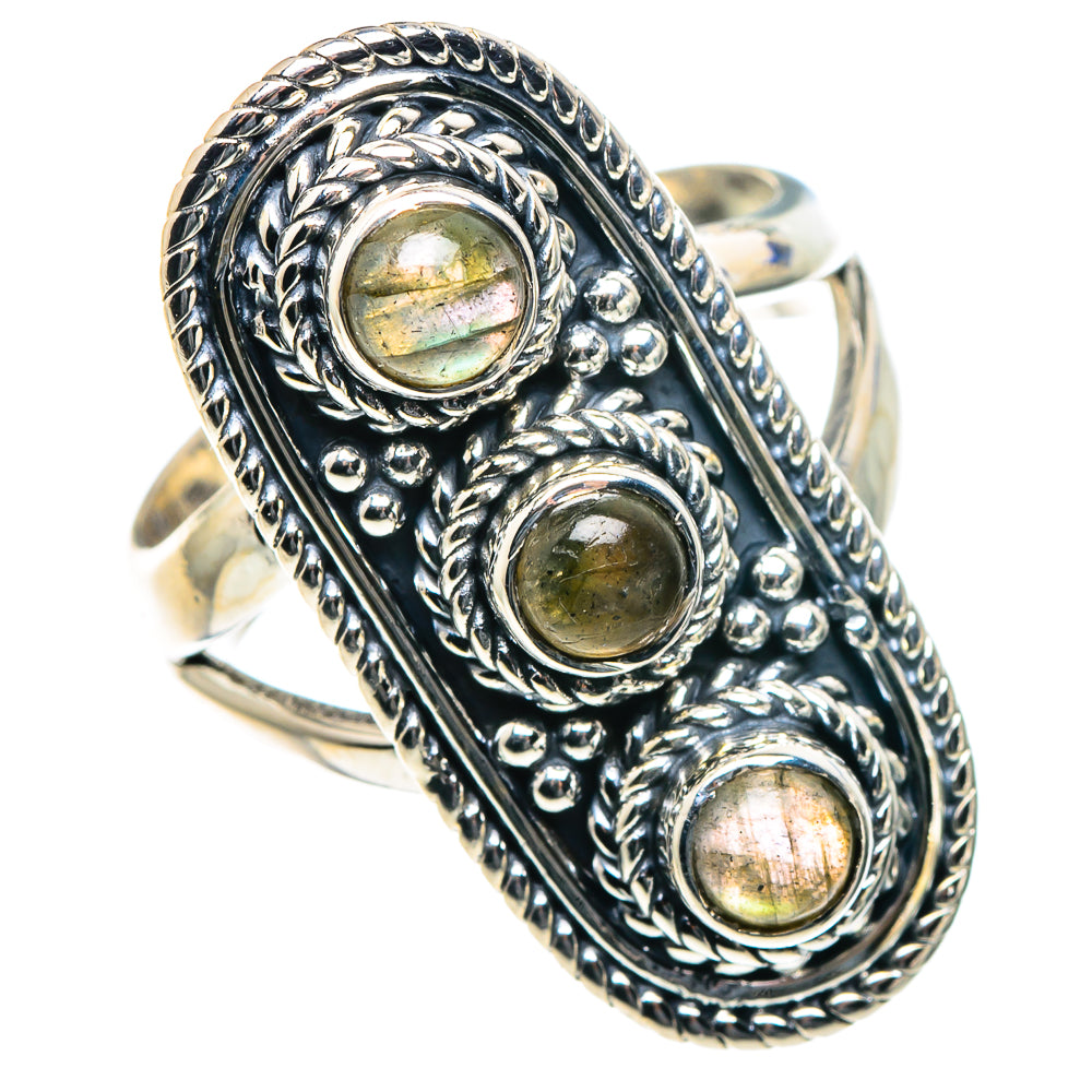 Labradorite Rings handcrafted by Anasilvercos - RING93634 - Photo 2