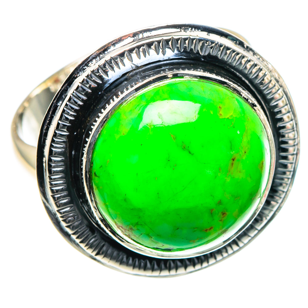 Gaspeite Rings handcrafted by Anasilvercos - RING93637
