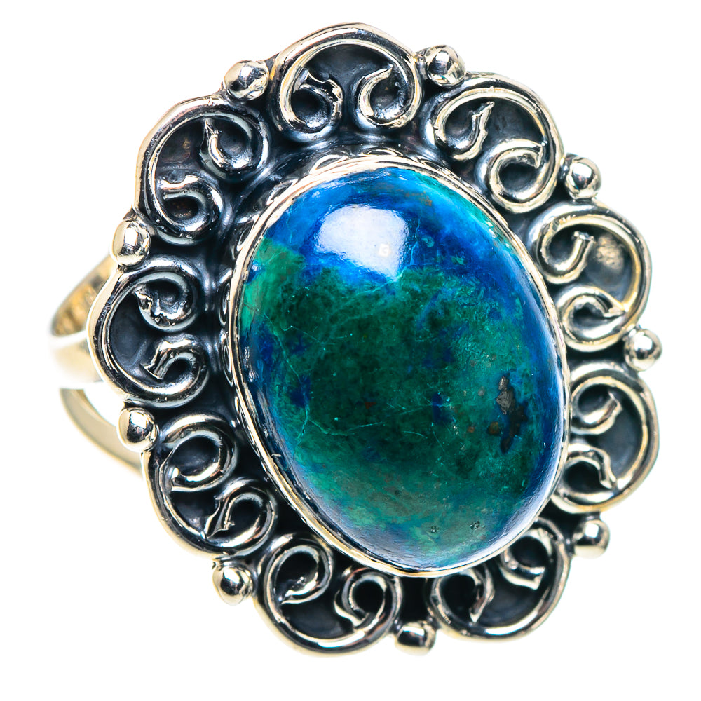Chrysocolla Rings handcrafted by Anasilvercos - RING93652