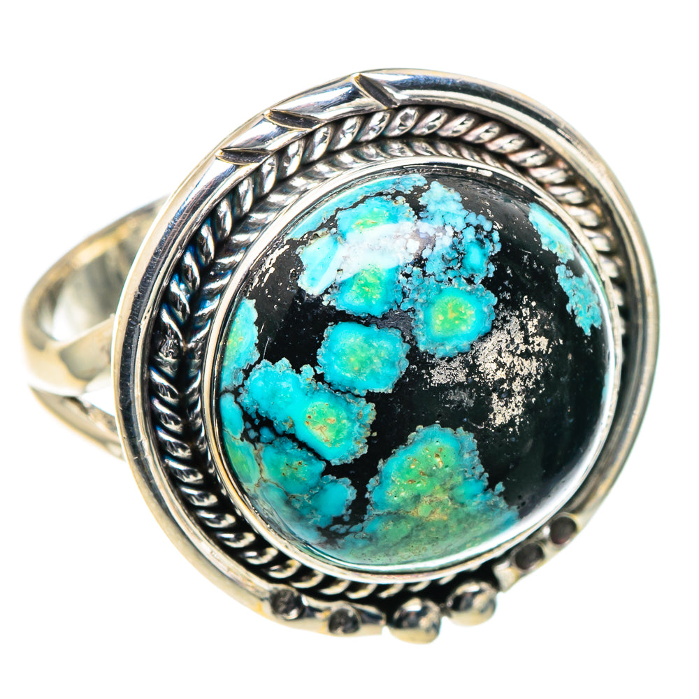 Tibetan Turquoise Rings handcrafted by Anasilvercos - RING93660