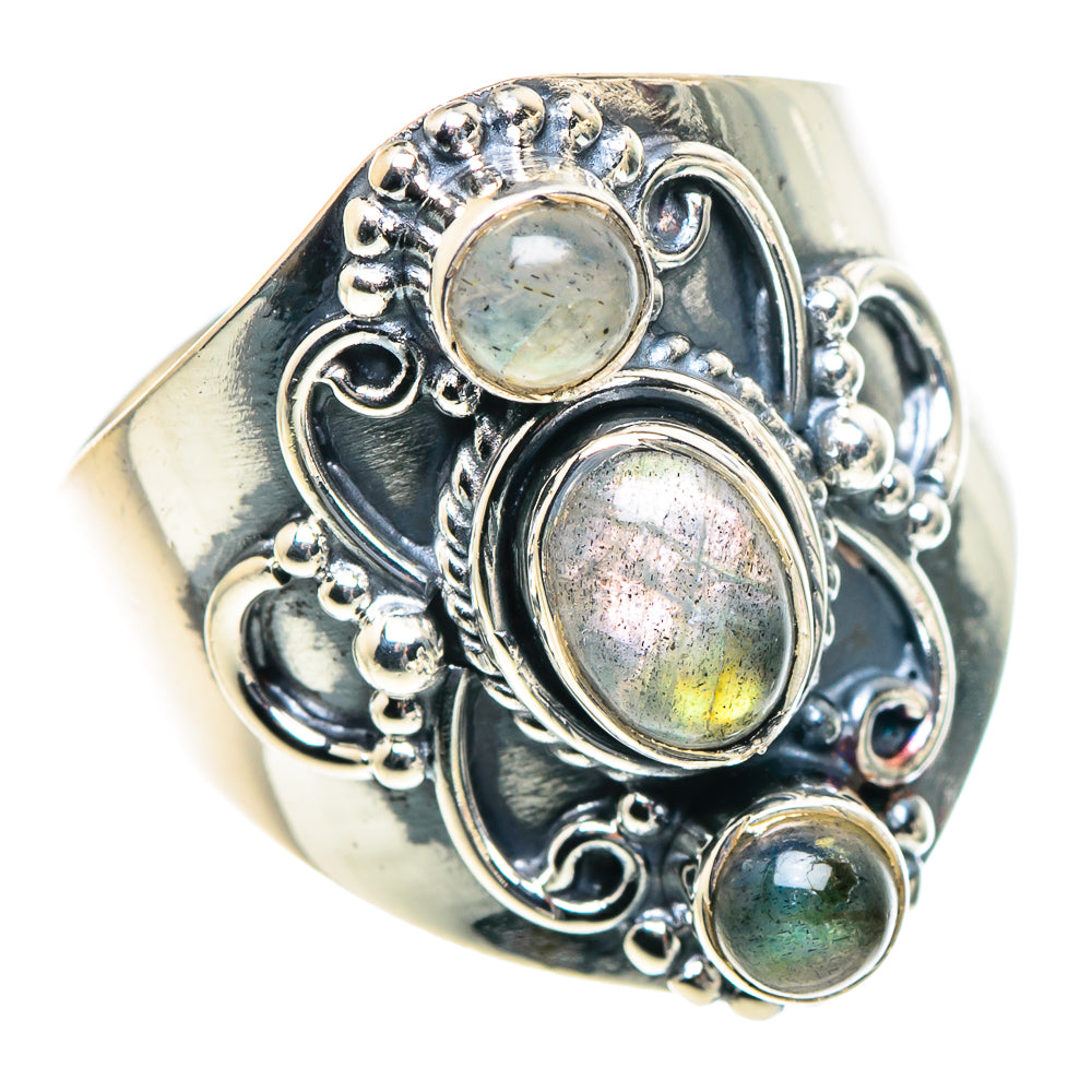 Labradorite Rings handcrafted by Anasilvercos - RING93667