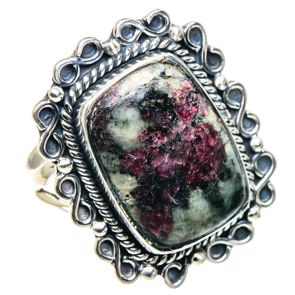 Russian Eudialyte Rings handcrafted by Anasilvercos - RING93674