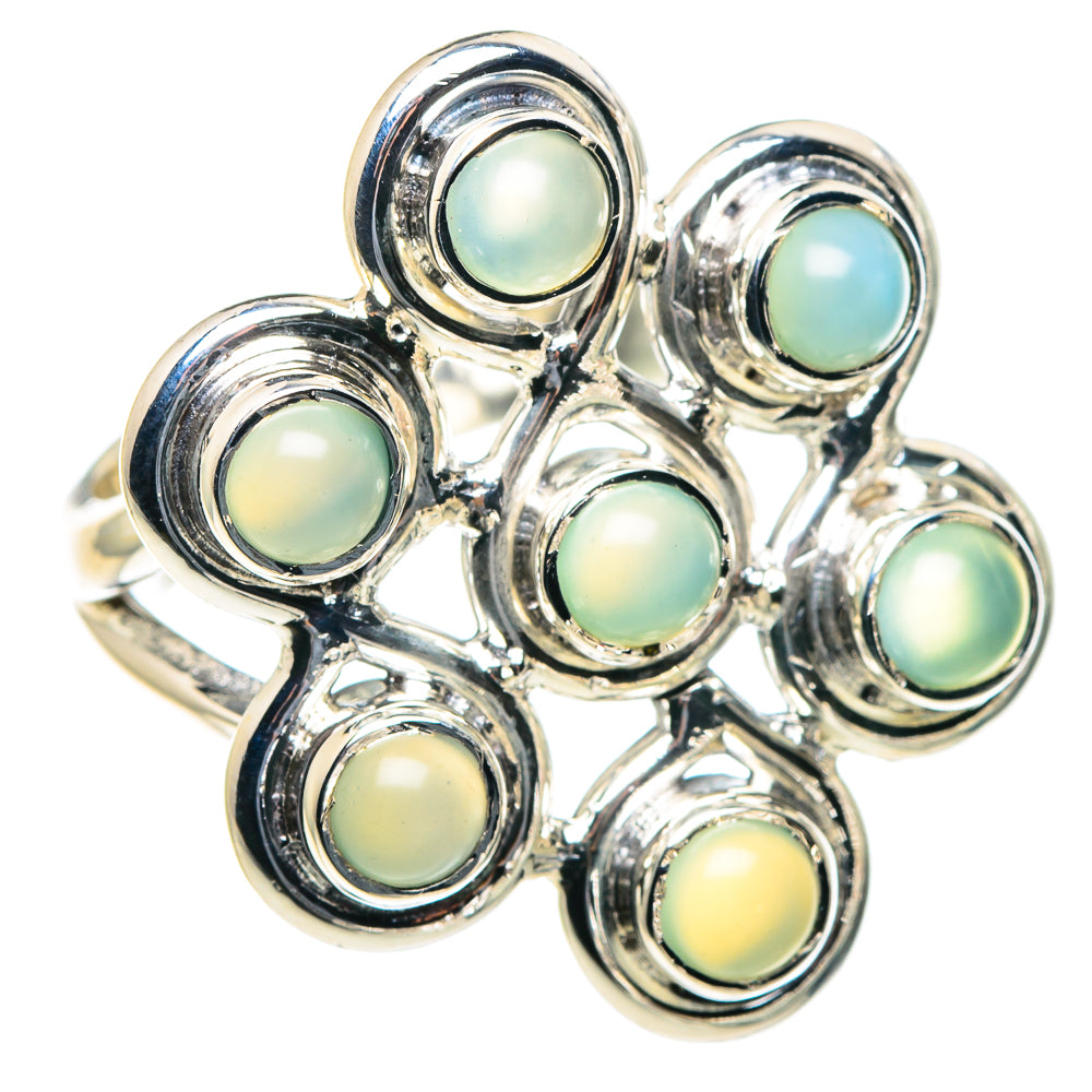 Aqua Chalcedony Rings handcrafted by Anasilvercos - RING93690