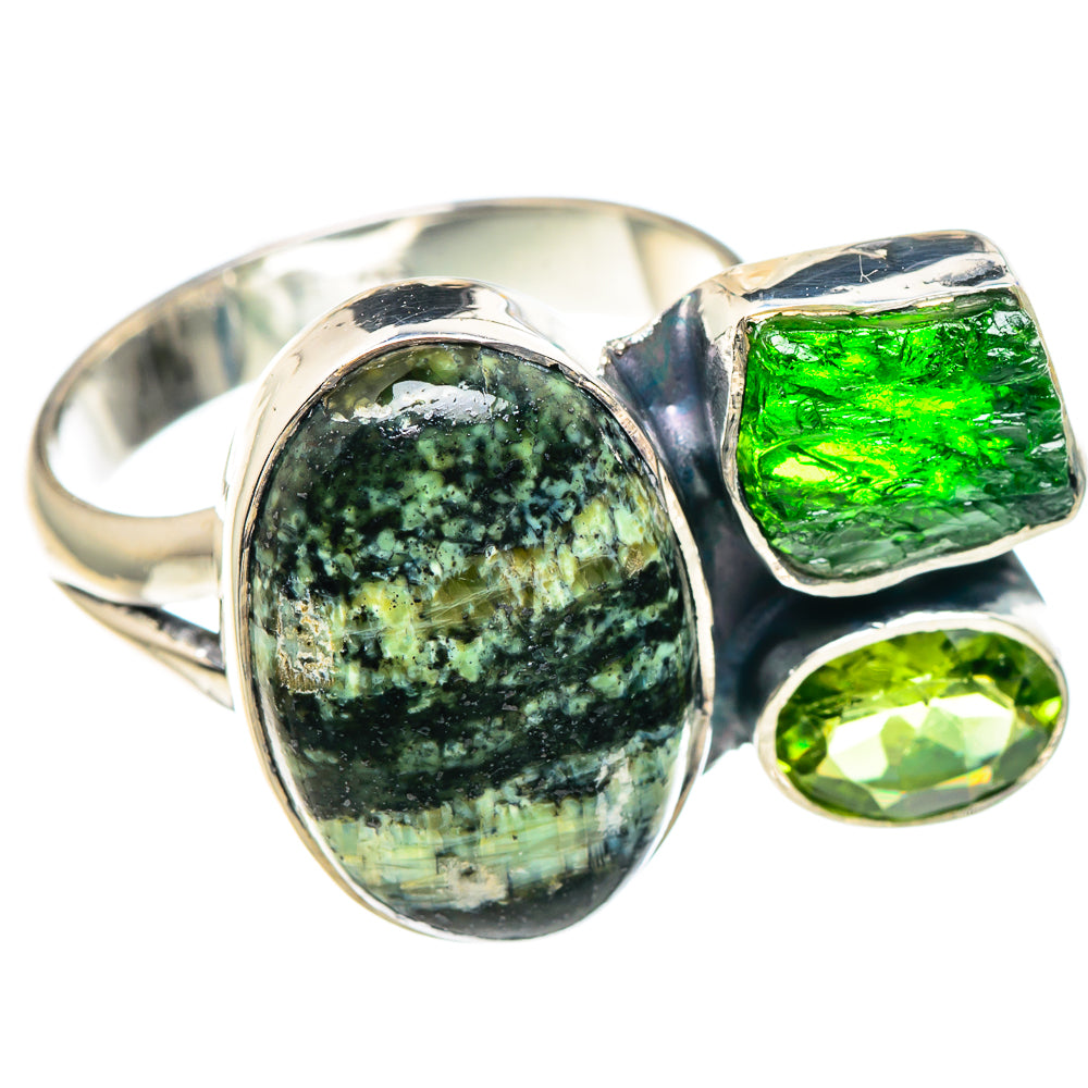 Lizard Jasper Rings handcrafted by Anasilvercos - RING93694