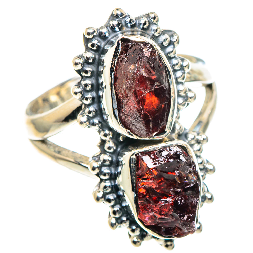 Garnet Rings handcrafted by Anasilvercos - RING93702