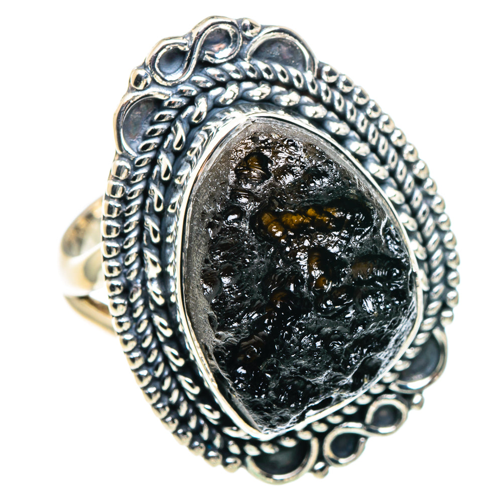 Tektite Rings handcrafted by Anasilvercos - RING93705 - Photo 2