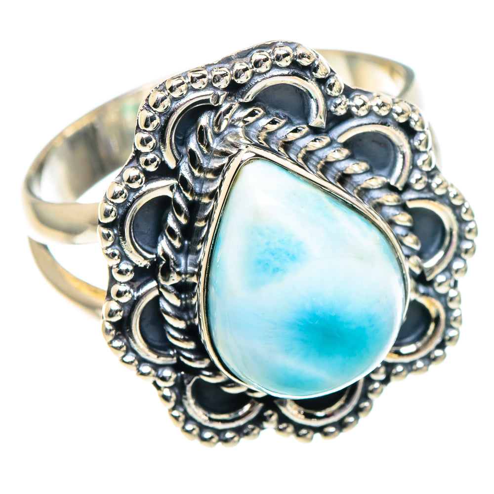 Larimar Rings handcrafted by Anasilvercos - RING93714