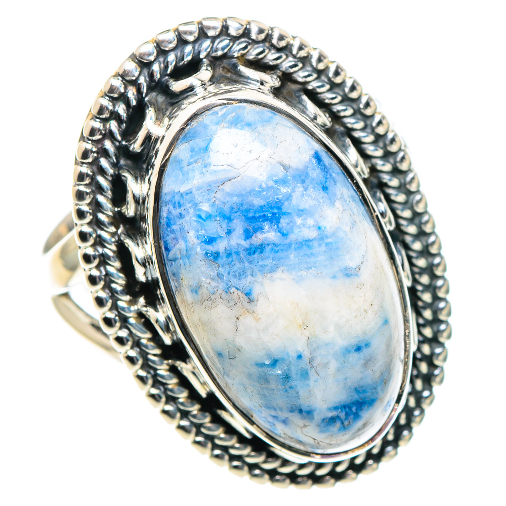 Blue Scheelite Rings handcrafted by Anasilvercos - RING93715 - Photo 2