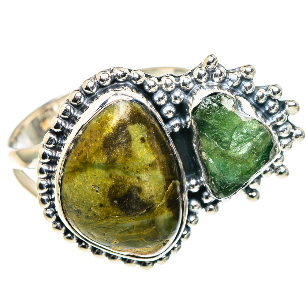 Rainforest Jasper Rings handcrafted by Anasilvercos - RING93719