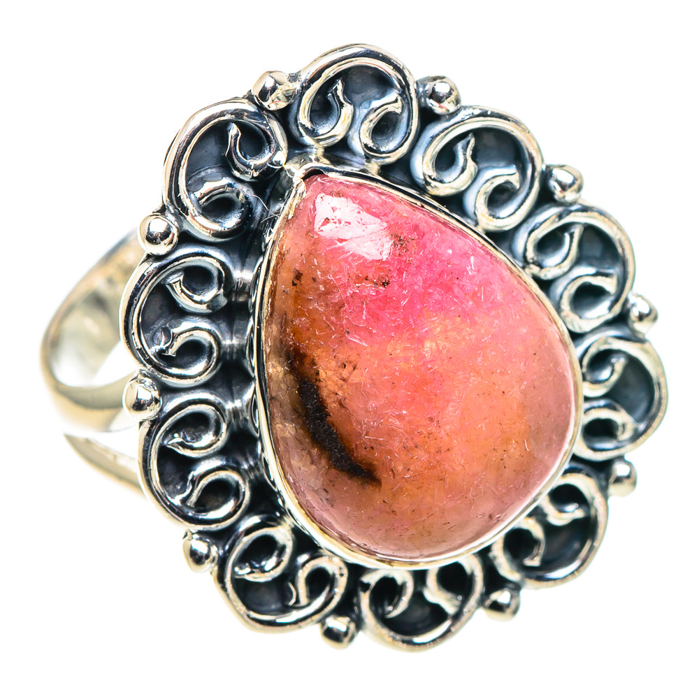 Rhodonite Rings handcrafted by Anasilvercos - RING93726