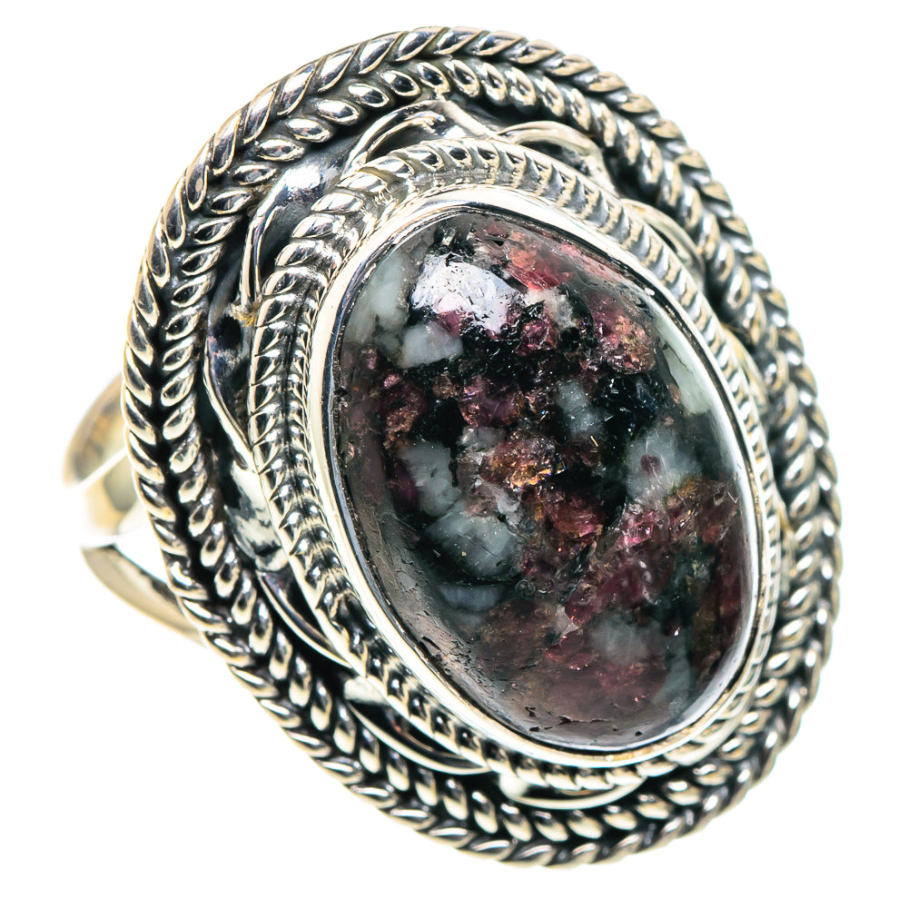 Russian Eudialyte Rings handcrafted by Anasilvercos - RING93729 - Photo 2