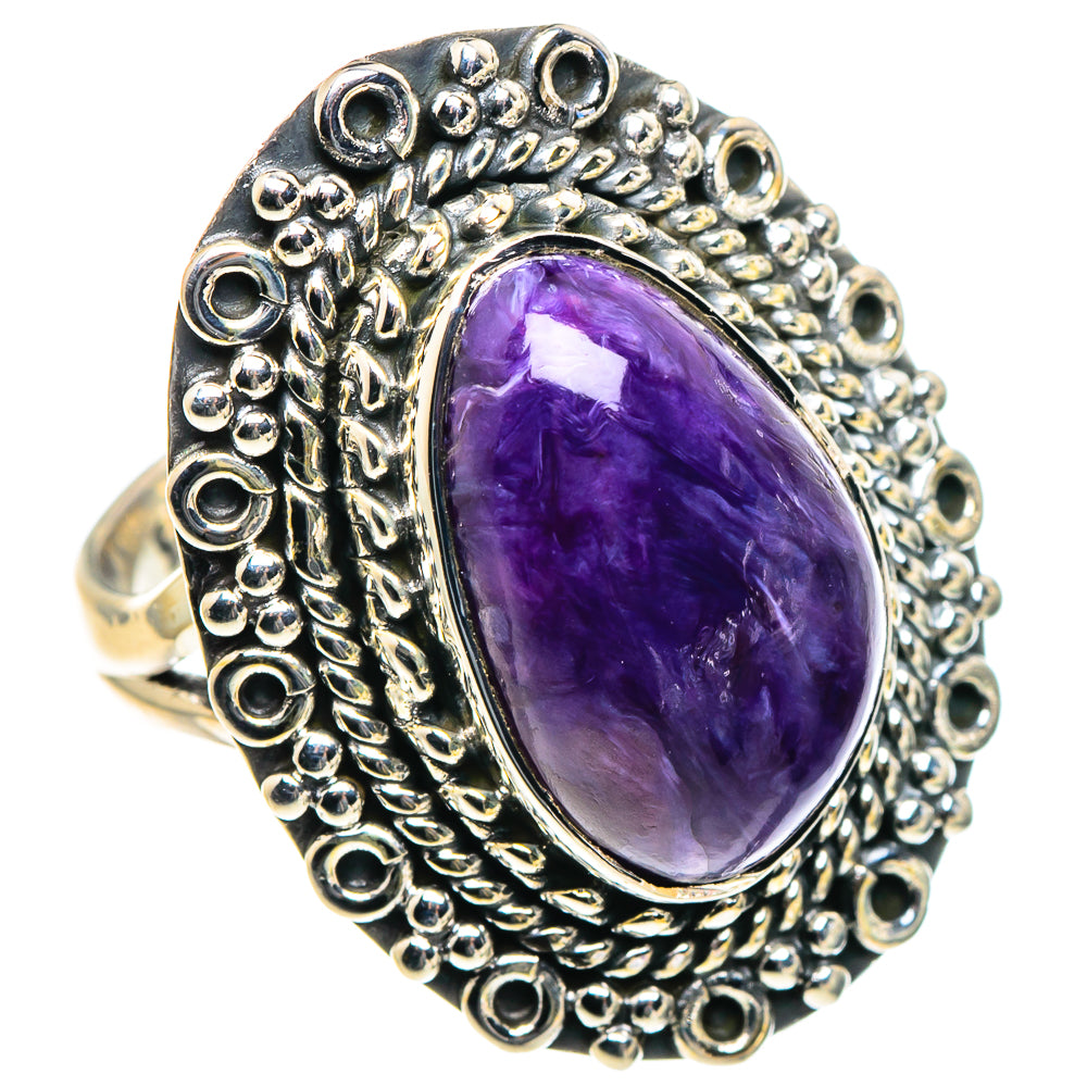 Charoite Rings handcrafted by Anasilvercos - RING93731 - Photo 2