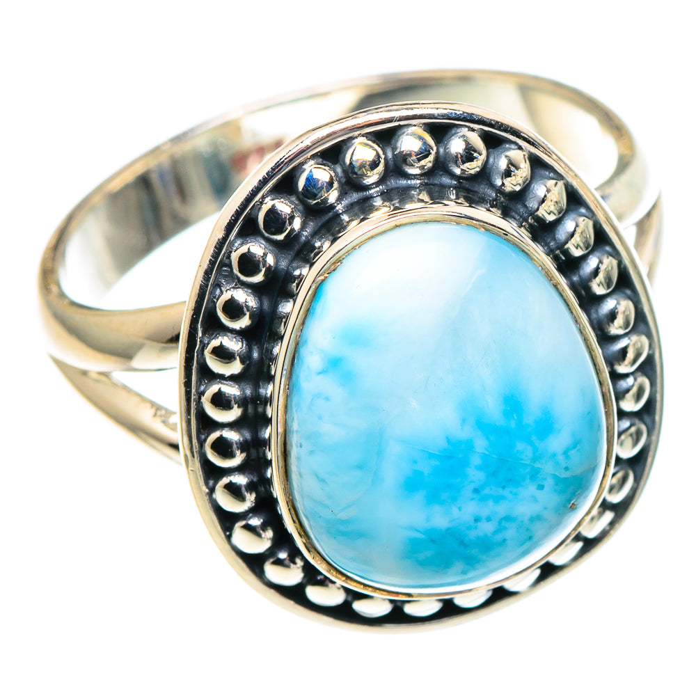 Larimar Rings handcrafted by Anasilvercos - RING93737