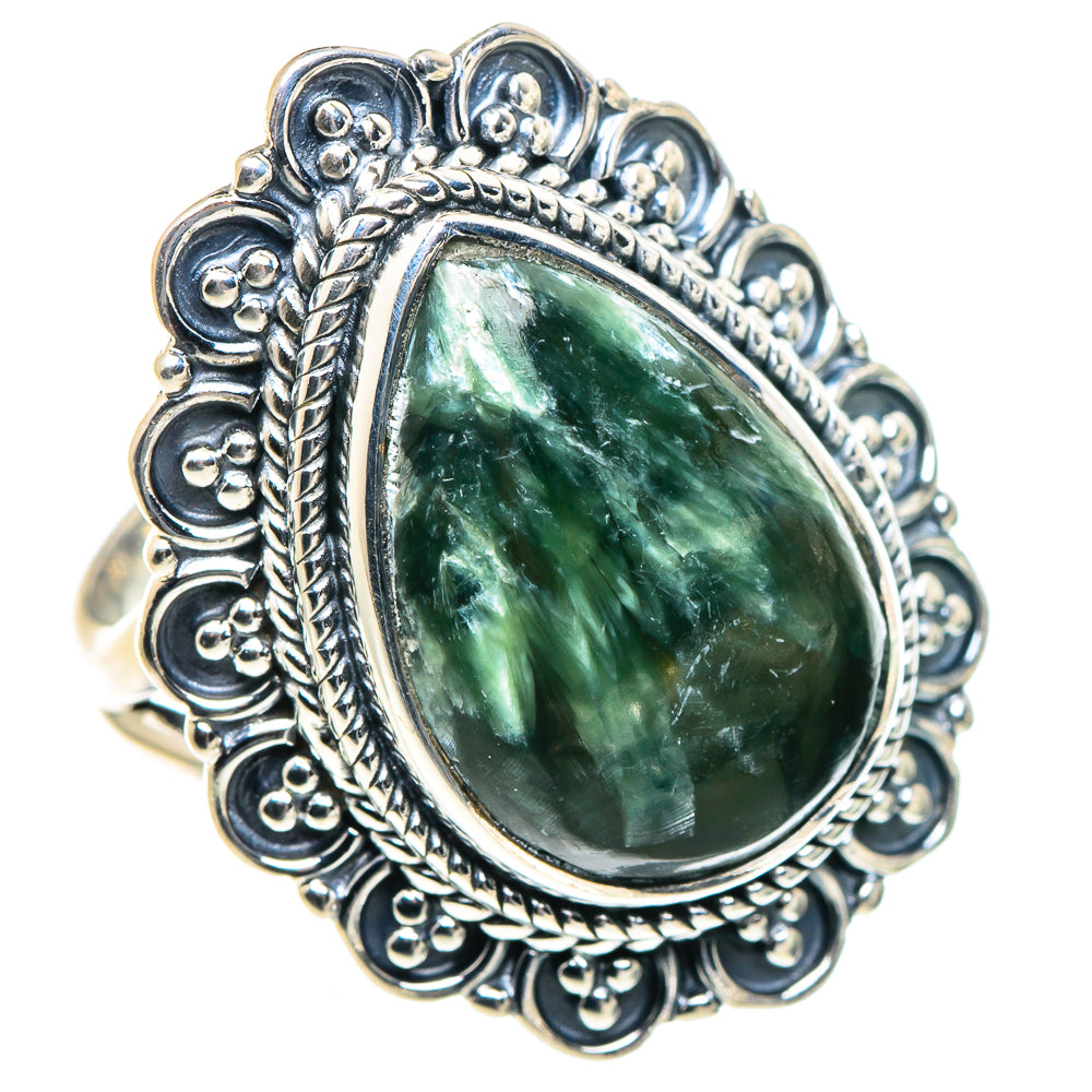 Seraphinite Rings handcrafted by Anasilvercos - RING93744 - Photo 2