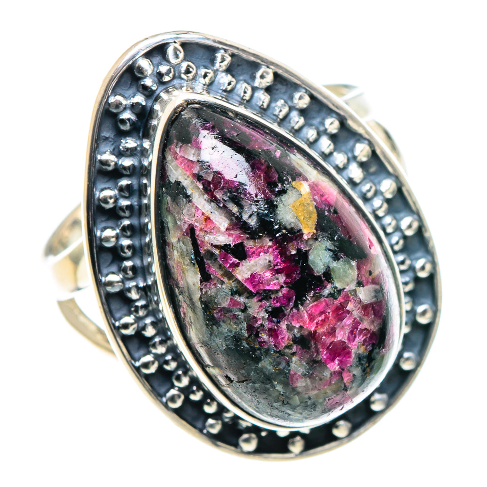 Russian Eudialyte Rings handcrafted by Anasilvercos - RING93752