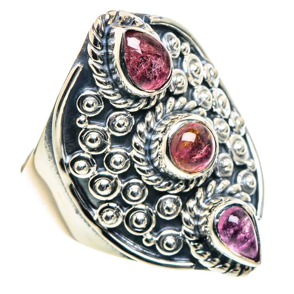 Pink Tourmaline Rings handcrafted by Anasilvercos - RING93771