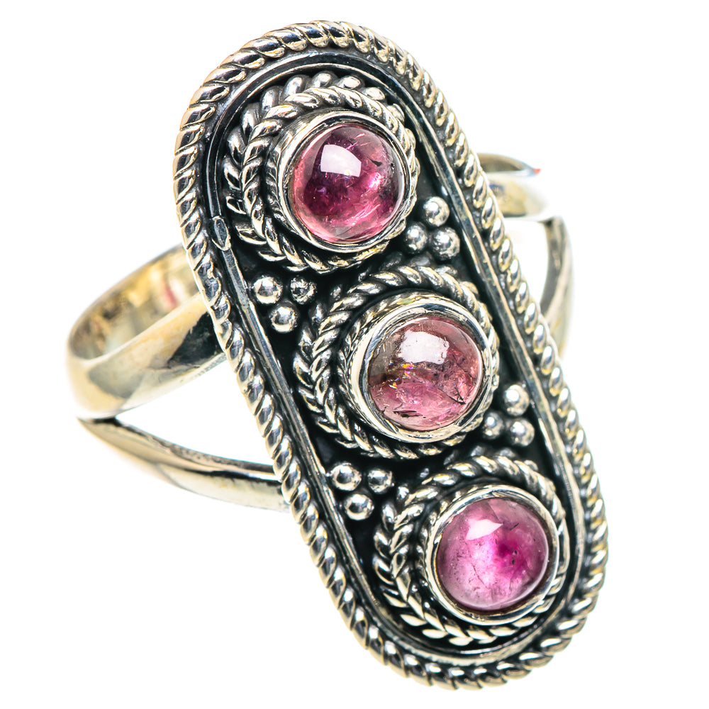 Pink Tourmaline Rings handcrafted by Anasilvercos - RING93772